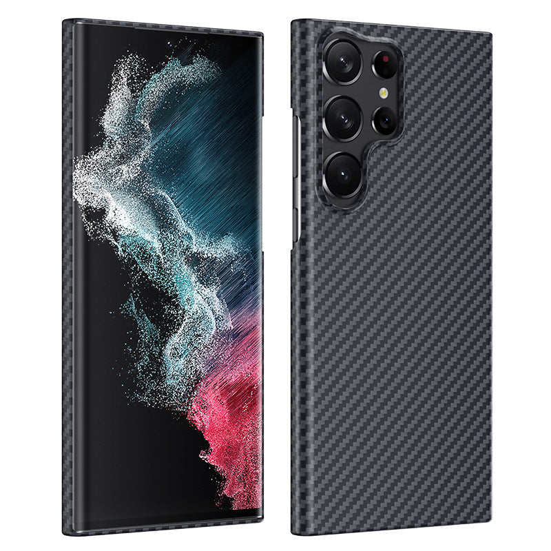 Back Case for Samsung Galaxy S23 Ultra Carbon Fiber Texture Aramid Fiber Ultra Slim Fall Proof Phone Cover Back Case for Samsung Galaxy S23 Ultra Carbon Fiber Texture Aramid Fiber Ultra Slim Fall Proof Phone Cover